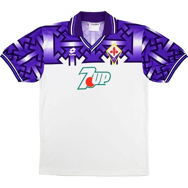 Maillot Football Fiorentina Exterieur Retro 1992 1993 Blanc